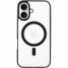 TPU+PC чохол Blueo Skin Friendly Frosted with Magnetic Safe на Apple iPhone 16 (6.1") (Чорний)