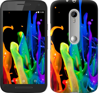 

Чехол брызги краски для Motorola Moto G3 381505