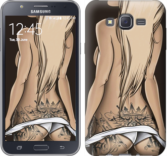

Чехол Девушка с татуировкой для Samsung Galaxy J7 J700H 644159