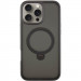 TPU+PC чохол Metal Buttons with Magnetic Safe Colorful HQ Ring для Apple iPhone 16 Pro (6.3") (Black)