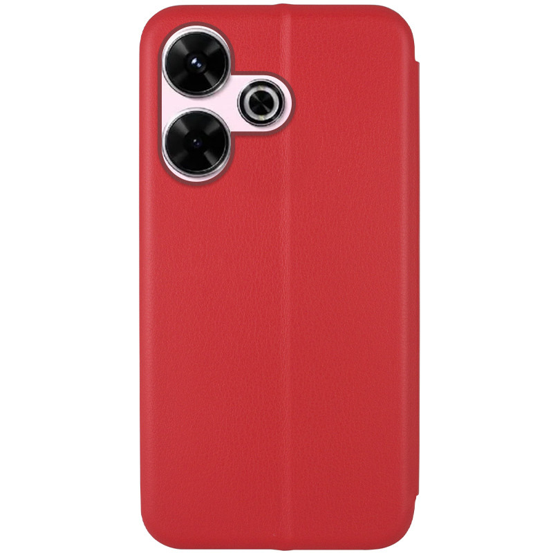 Шкіряний чохол-книжка Classy на Xiaomi Redmi 13 4G / Poco M6 4G (Червоний) в магазині vchehle.ua