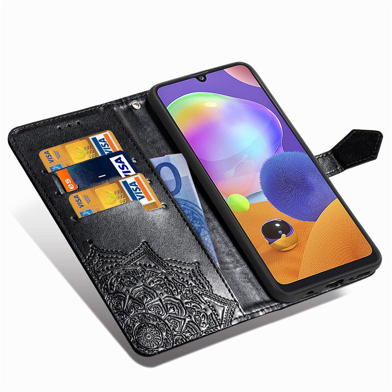 Фото Кожаный чехол-книжка Art Case с визитницей для Samsung Galaxy A04s (Черный) в магазине vchehle.ua