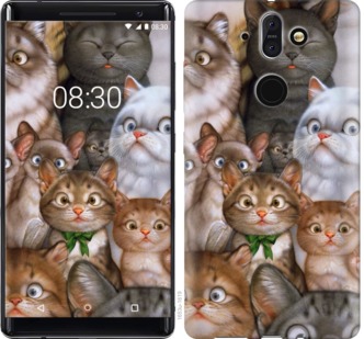 

Чохол коты для Nokia 8 Sirocco 757780