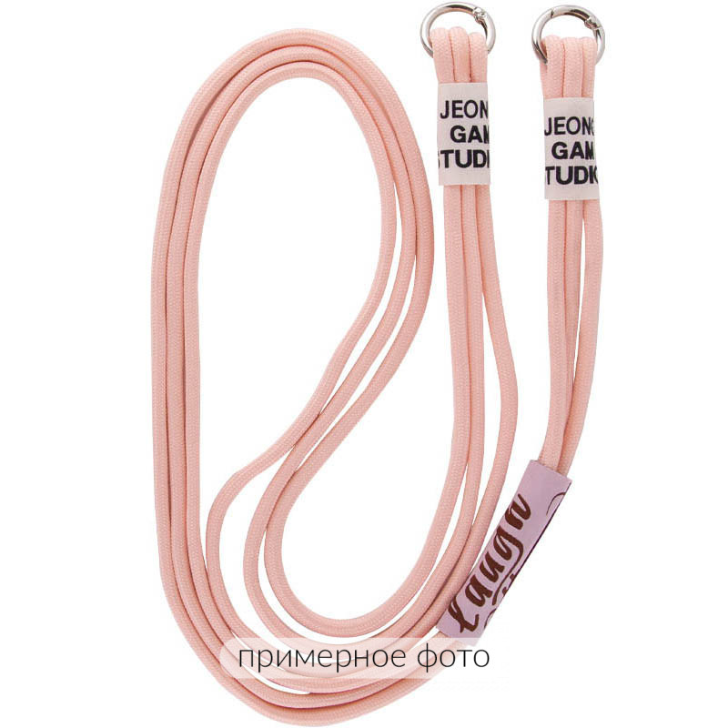 Чехол Cord case Ukrainian style с длинным цветным ремешком для Apple iPhone X / XS (5.8") (Розовый / Pink Sand) в магазине vchehle.ua