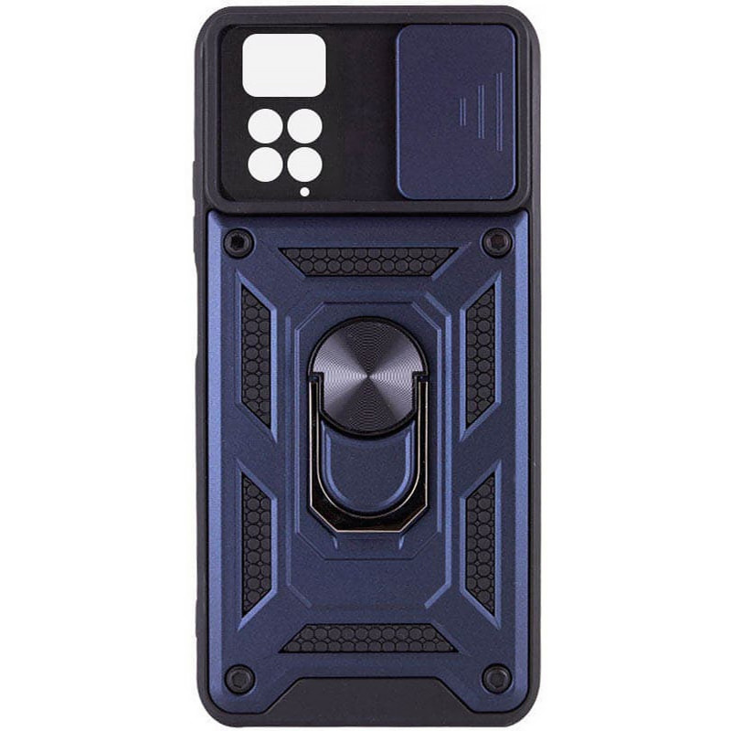 Ударопрочный чехол Ummi Camshield Serge Ring для Xiaomi Redmi Note 11 Pro 4G/5G/Note 11E Pro/ 12 Pro 4G (Синий)