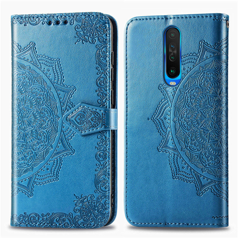 Фото Кожаный чехол-книжка Art Case с визитницей для Xiaomi Redmi K30 / Poco X2 (Синий) на vchehle.ua