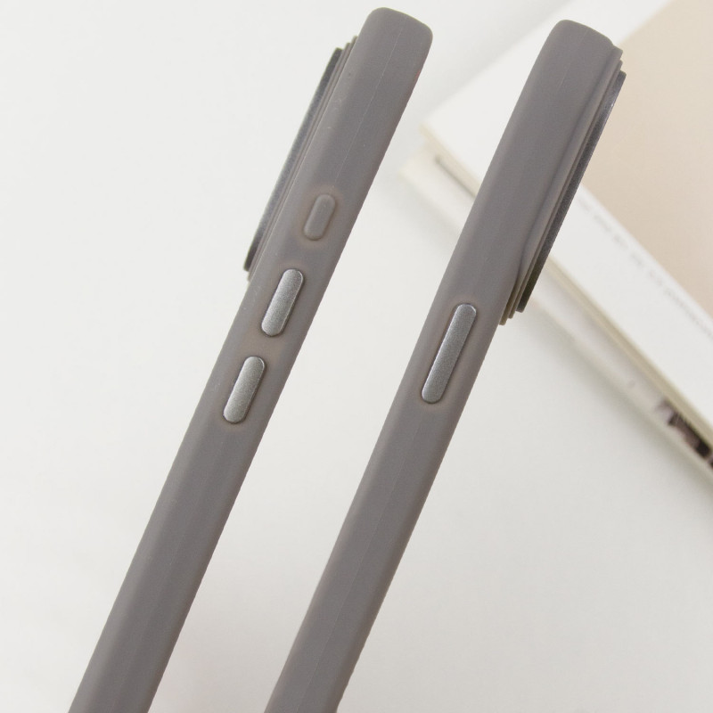 TPU+PC чехол Stand case для Apple iPhone 15 Pro Max (6.7") (Grey) в магазине vchehle.ua