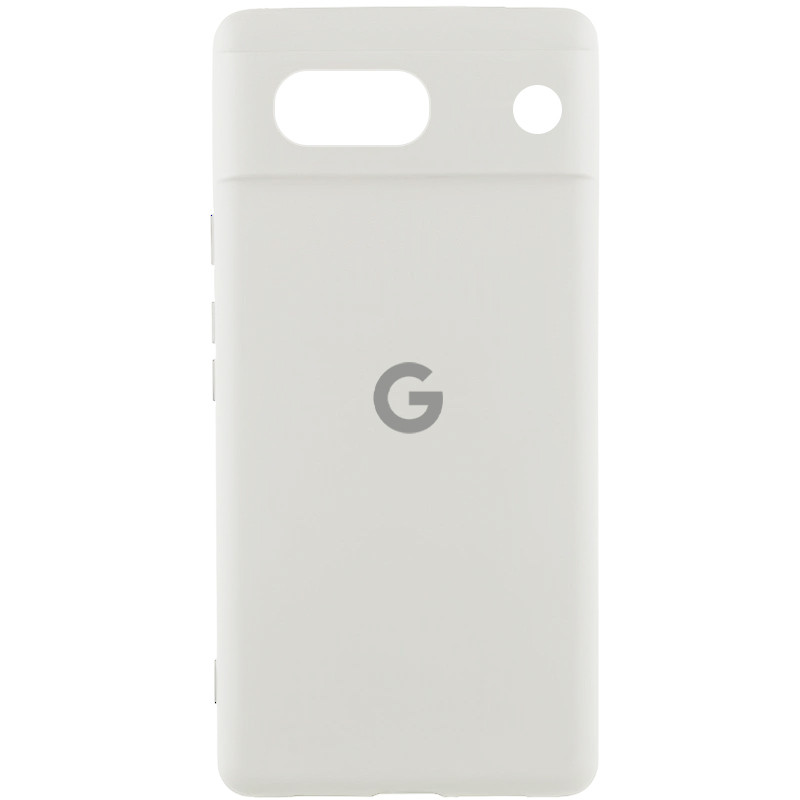 Чохол Silicone Cover Lakshmi Full Camera (AA) with logo на Google Pixel 9a (Білий / White)