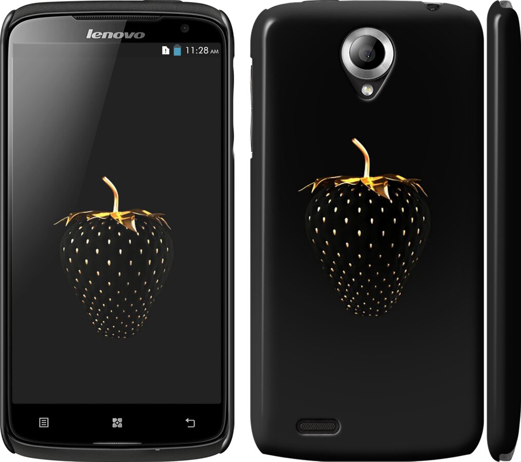 

Чехол Черная клубника для Lenovo S820 97841
