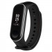 Ремінець Slim line на Xiaomi Mi Band 5 / 6 (Чорний / Білий) в магазині vchehle.ua