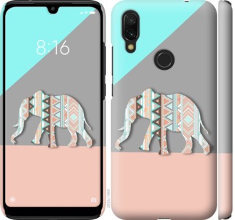 

Чехол Узорчатый слон для Xiaomi Redmi 7 711326