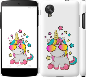 

Чехол Единорог в очках для LG Nexus 5 911701