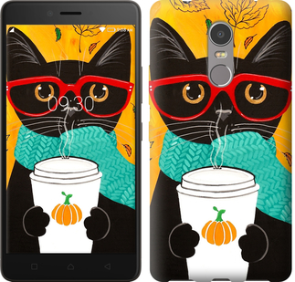 

Чехол Осенний кот для Lenovo K6 Note 639669