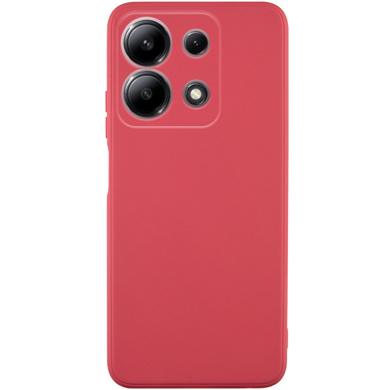 Силіконовий чохол Candy Full Camera на Xiaomi Redmi Note 13 4G (Червоний / Camellia)