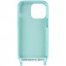 Фото Чохол Cord case Ukrainian style c довгим кольоровим ремінцем на Apple iPhone X / XS (5.8") (Бірюзовий / Marine Green) на vchehle.ua