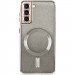Фото TPU чехол Delight case with Magnetic Safe с защитными линзами на камеру для Samsung Galaxy S21 FE (Серый / Gray) на vchehle.ua