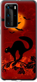 

Чехол Чёрная кошка под луной для Huawei P40 Pro 1422389
