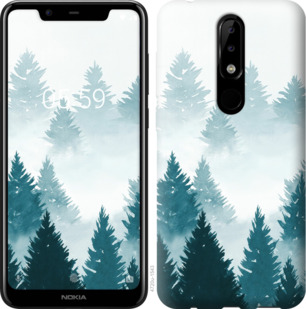 

Чохол Акварельні Ялинки на Nokia 5.1 Plus 879418