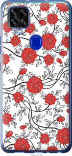 

Чехол Красные розы на белом фоне для ZTE Blade V2020 1389117