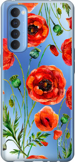 

Чохол Намальовані маки на Oppo Reno 4 Pro 1633917