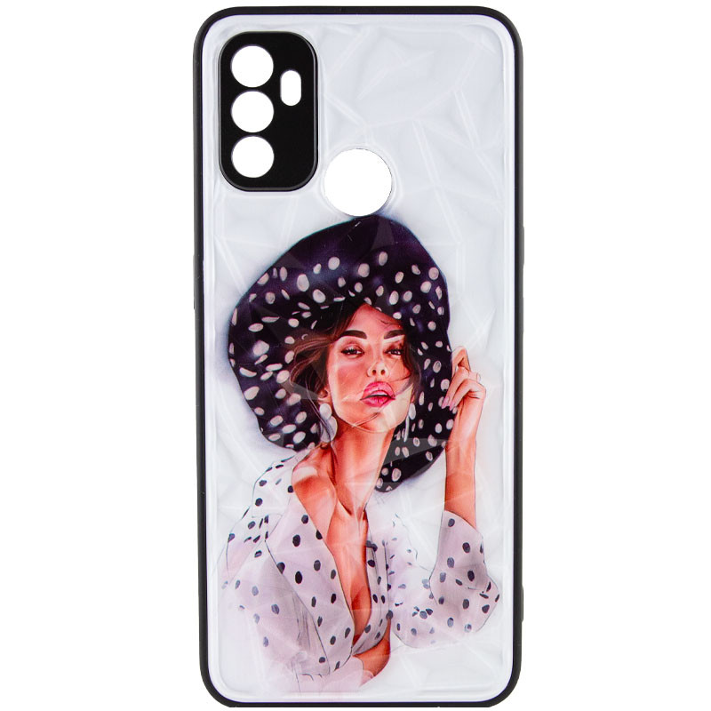 Фото TPU+PC чохол Prisma Ladies на Oppo A53 / A32 / A33 (Girl in a hat) на vchehle.ua