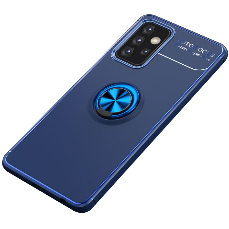 

TPU чохол Deen ColorRing під магнітний тримач (opp) для Samsung Galaxy A52 5G (Синій / Синій) 1152593