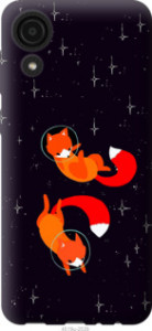Чехол Лисички в космосе для Samsung Galaxy A03 Core A032F