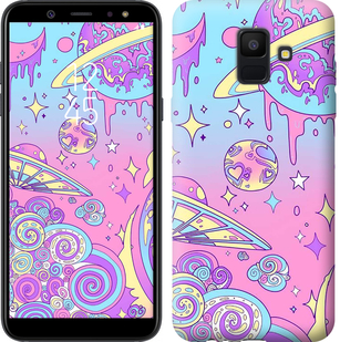 

Чехол Розовая галактика для Samsung Galaxy A6 2018 633249