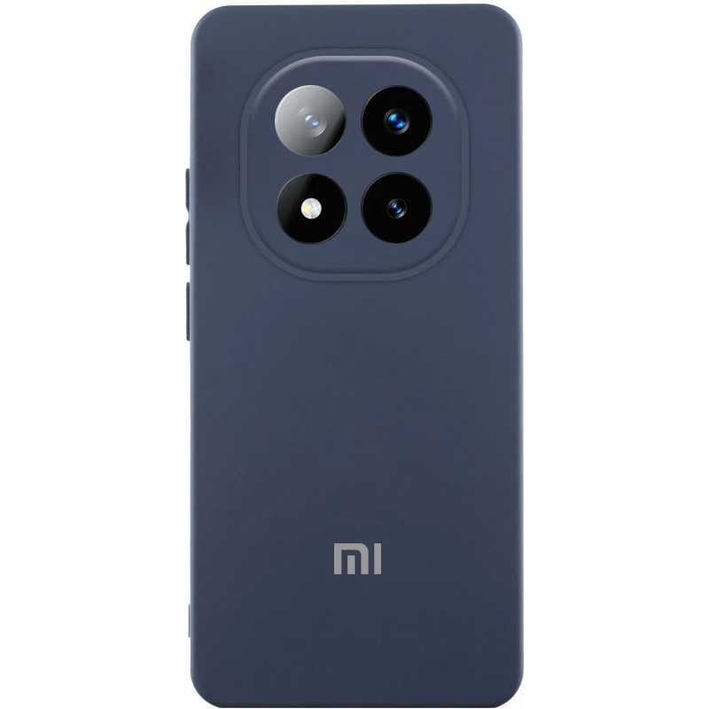 Чехол Silicone Cover Lakshmi Full Camera (AA) with logo для Xiaomi Poco X7 (Синий / Midnight Blue)