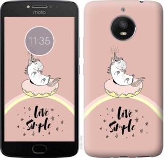 

Чехол Единорожка в пончике для Motorola Moto E4 Plus 719609