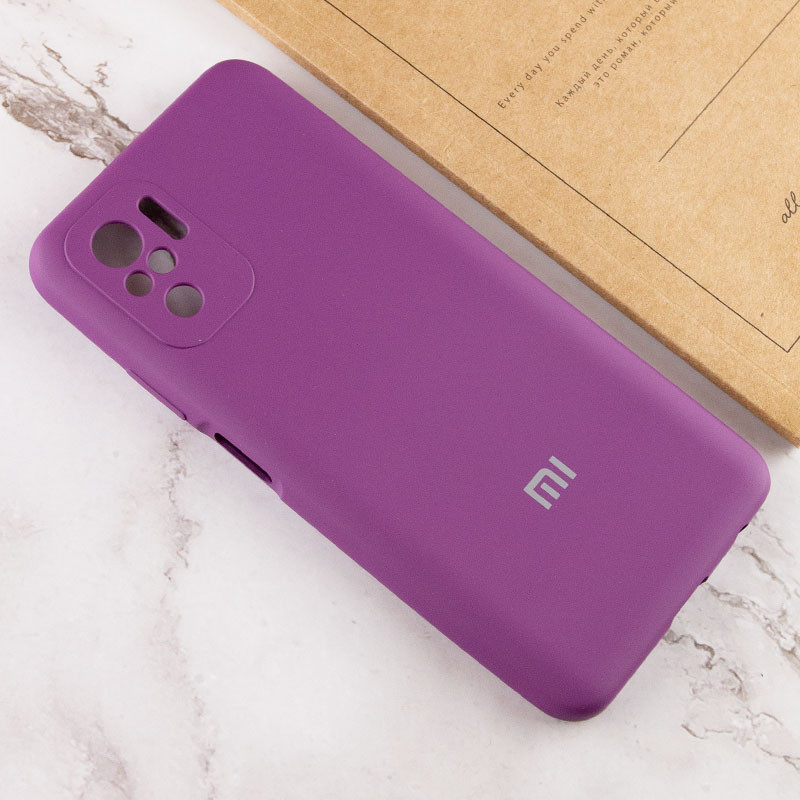 Чохол Silicone Cover Full Camera (AA) Xiaomi Redmi Note 10 / Note 10s (Фіолетовий / Grape) в магазині vchehle.ua