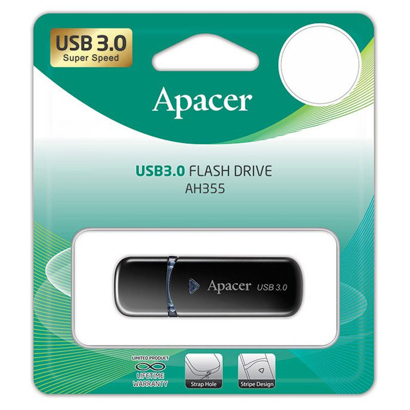 Флеш накопитель Apacer USB 3.2 AH355 32Gb (Black) в магазине vchehle.ua