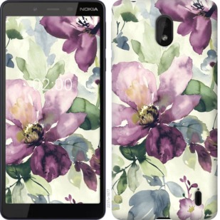 

Чохол Квіти аквареллю на Nokia 1 Plus 763044