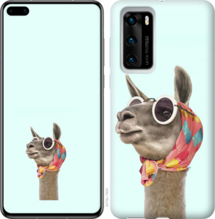 

Чехол Модная лама для Huawei P40 933176