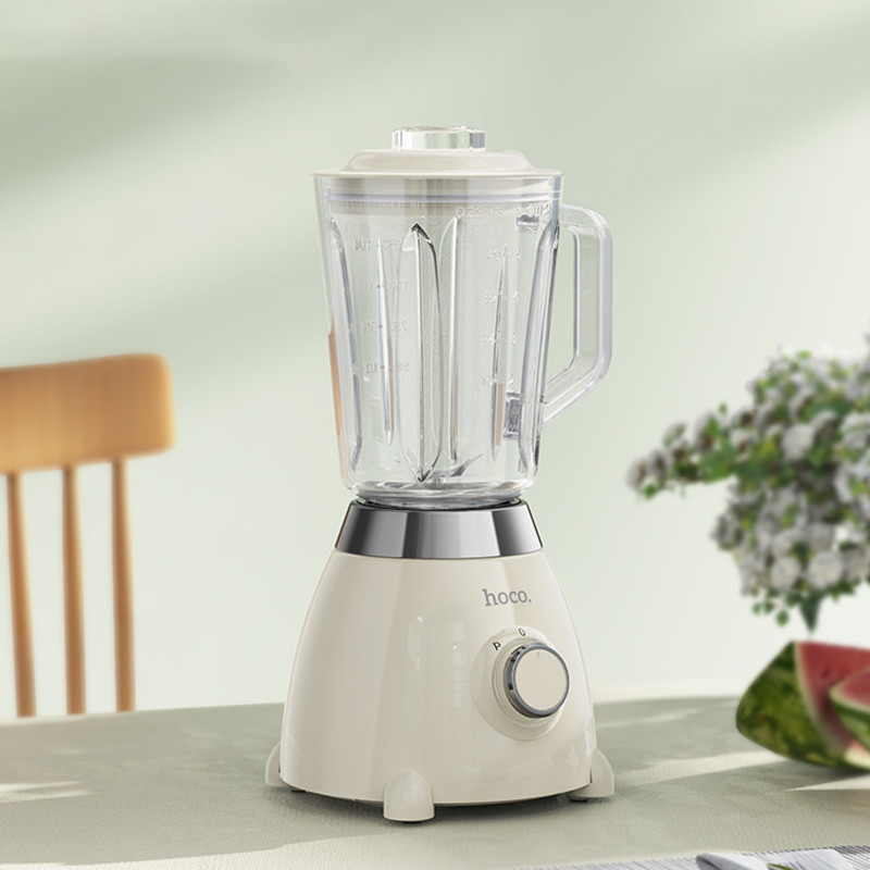 Фото Блендер Hoco HE33 Electric Retro Juicer 500W (1.5L) (Milky White) в маназині vchehle.ua