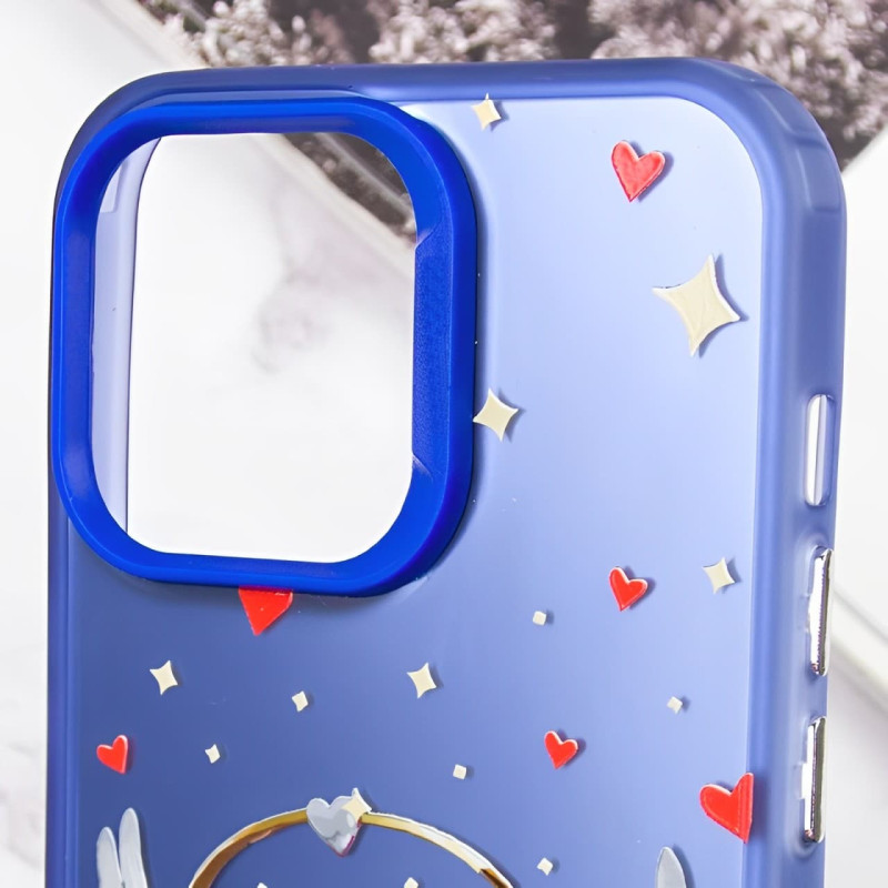 Купити TPU+PC чохол TakiTaki Love magic glow для Apple iPhone 12 Pro / 12 (6.1") (Amurrr / Blue) на vchehle.ua
