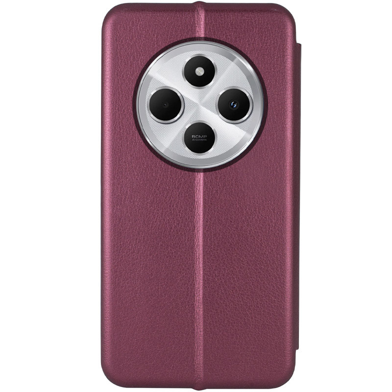 Фото Шкіряний чохол-книжка Classy на Xiaomi Redmi 14C / Poco C75 (Бордовий) в маназині vchehle.ua