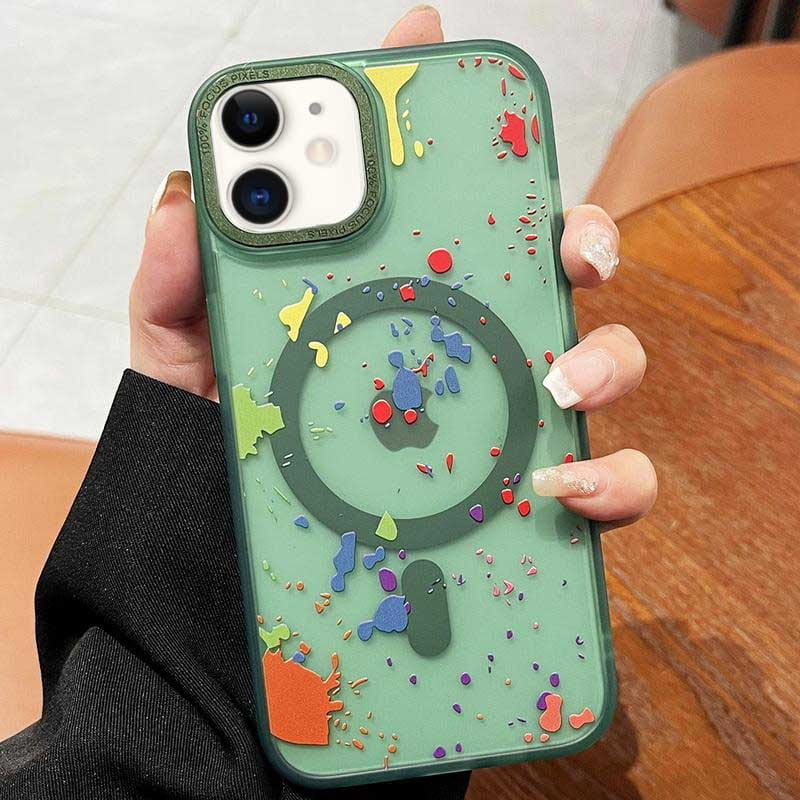 Фото Чехол TPU+PC Flush with Magnetic Safe для Apple iPhone 11 (6.1") (Dark green) на vchehle.ua
