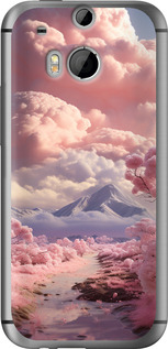 

Чехол Розовые облака для HTC One M8 1645200
