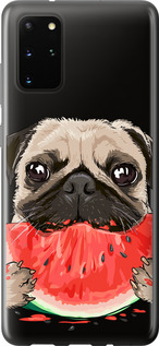 Чохол Мопс і кавун на Samsung Galaxy S20 Plus