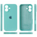 Чехол Silicone Case Full Camera Protective (AA) для Apple iPhone 16 (6.1") (Бирюзовый / Marine Green) в магазине vchehle.ua