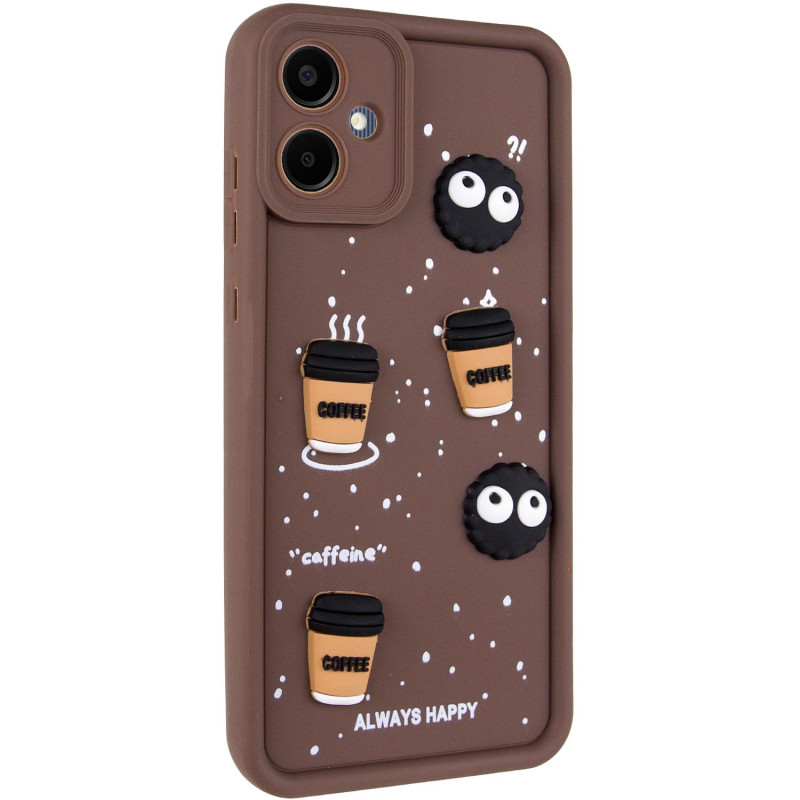 Чехол TPU Toys Case для Samsung Galaxy A05 (Brown / Always Happy)