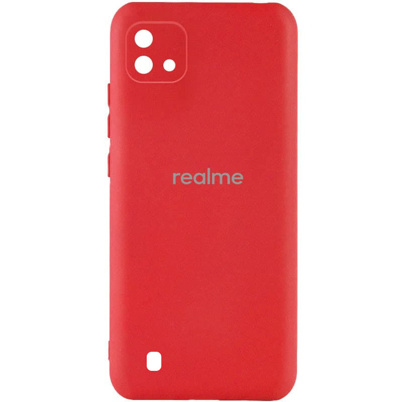 Чехол Silicone Cover My Color Full Camera (A) для Realme C11 (2021) / C20 (Красный / Red)