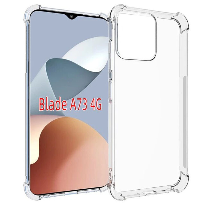 Фото TPU чехол GETMAN Ease logo усиленные углы для ZTE Blade A73 4G (Бесцветный (прозрачный)) на vchehle.ua