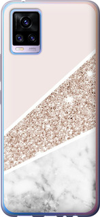 Чехол Пастельный мрамор для Vivo V20