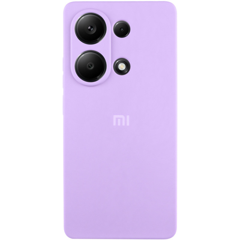 Чохол Silicone Cover Full Camera (AA) на Xiaomi Redmi Note 13 Pro 4G / Poco M6 Pro 4G (Бузковий / Lilac)