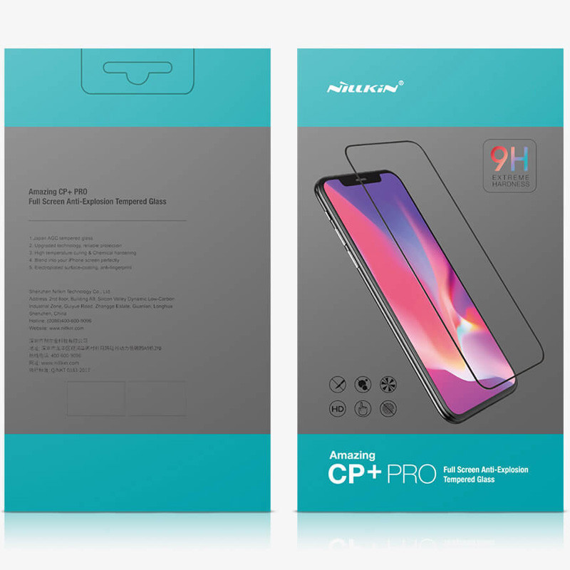 Фото Защитное стекло Nillkin (CP+PRO) для Samsung Galaxy A02s / A02 / M02s / M02 / A03s / A03 Core / A03 (Черный) в магазине vchehle.ua