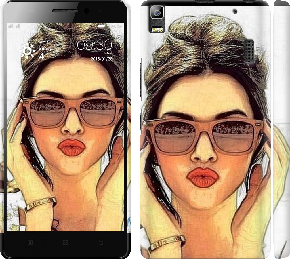 

Чехол Девушка_арт для Lenovo A7000 111106