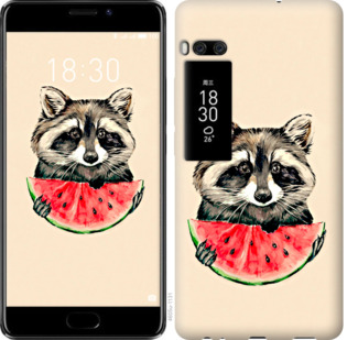 

Чехол Енотик с арбузом для Meizu Pro 7 Plus 799831