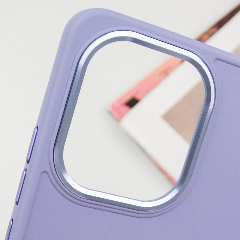 Фото TPU чохол Bonbon Metal Style на Xiaomi Redmi Note 13 Pro 4G / Poco M6 Pro 4G (Бузковий / Dasheen) в маназині vchehle.ua